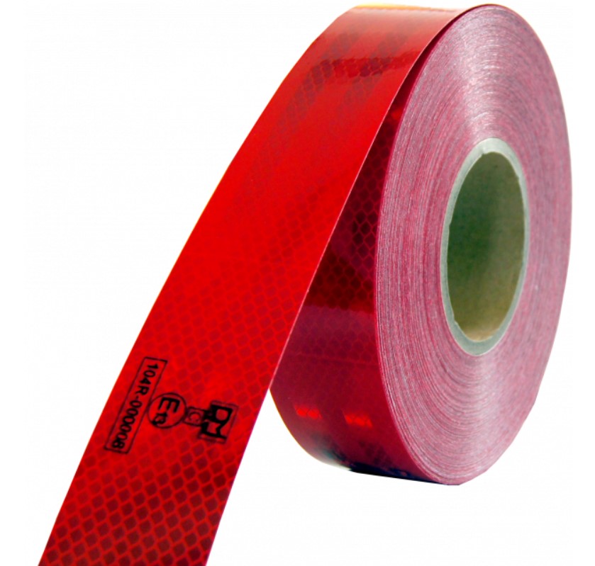 Samolepící páska reflexní 5cmx50m červená