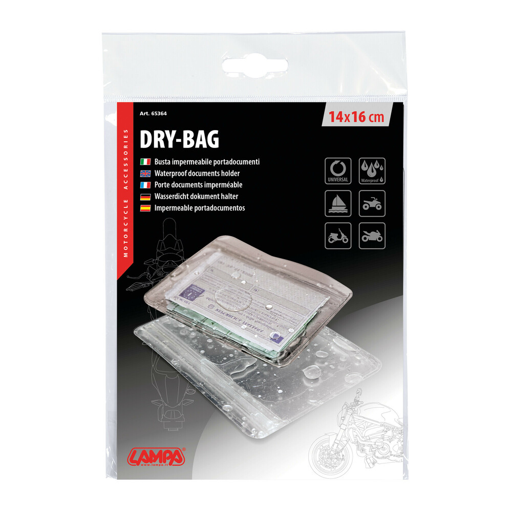 Dry-Bag, vodotěsný držák na dokumenty - 140x160 mm LAMPA