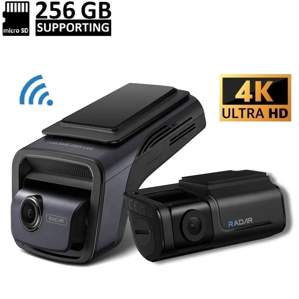 Autokamera 2-kanálová 4K+2K, mikrovlnný Radar senzor 2x Thinkware U3000 2CH