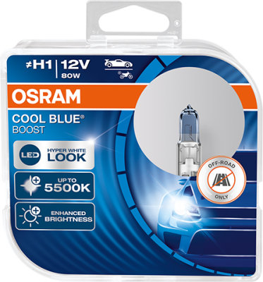 Autožárovky Osram Cool Blue Boost H1 12V 80W P14,5s - (2ks)