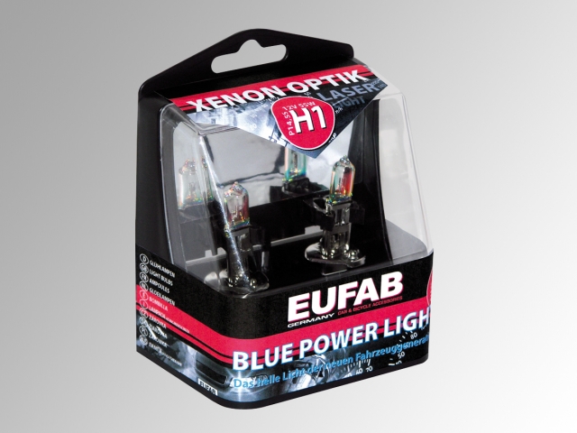 Autožárovky EUFAB H1, Blue Power Light, 2 ks v plastové krabičce