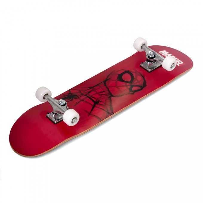 SEVEN Skateboard dřevěný Spiderman červený