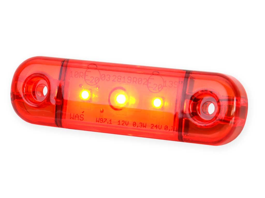 Poziční světlo W97.1 (709) zadní, červené LED
