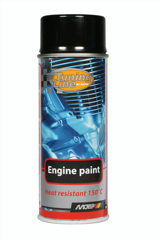 Barva na motor Motip Engine Paint sprej 400ml černá