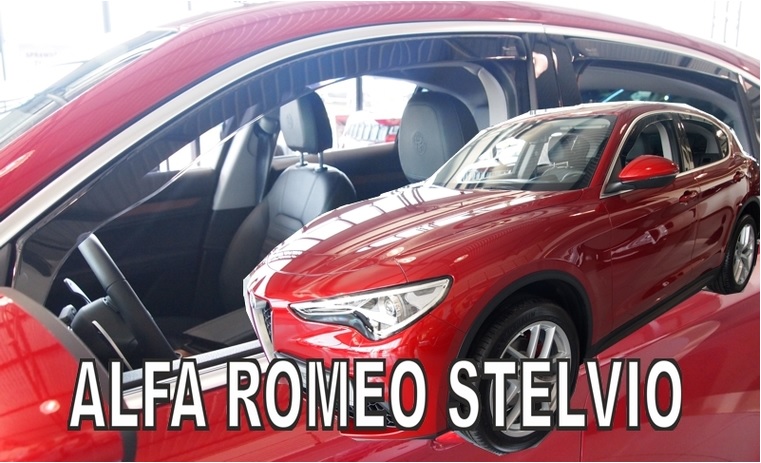 HEKO Ofuky oken - Alfa Romeo Stelvio 5D r.v. 2017 (+zadní)
