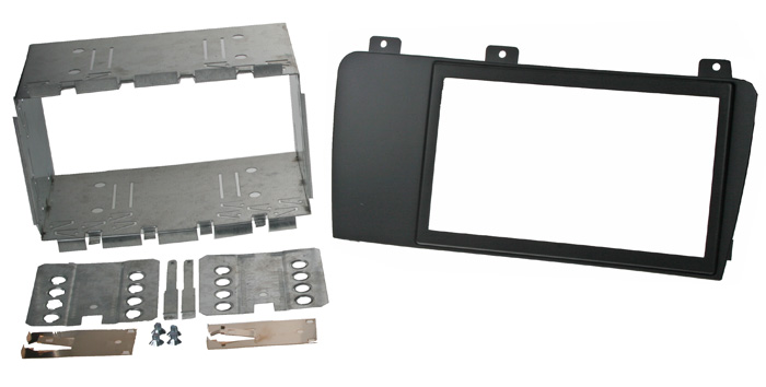 2ISO redukce pro Volvo V70 2004-2007, S60 2004-2009, XC70 2004-2007 černý