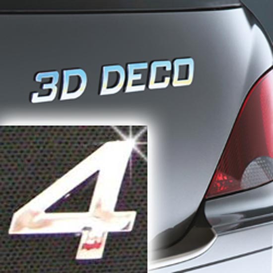 Písmeno samolepící chromové 3D-Deco - 4