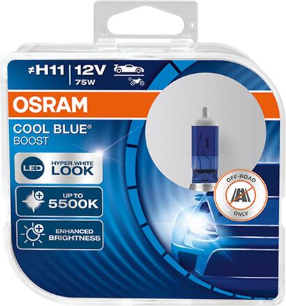 Autožárovky Osram Cool Blue Boost H11 12V 75W PGJ19-2 - (2ks)
