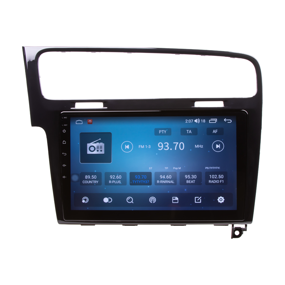 Autorádio pro VW Golf 7 s 10,1" LCD, Android, WI-FI, GPS, Carplay, Bluetooth, 2x USB, 4G