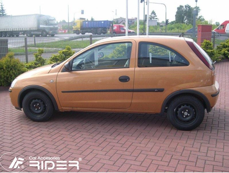 RIDER Lišty dveří Opel Corsa (C) r.v. 2000-2006 (3 dveře)