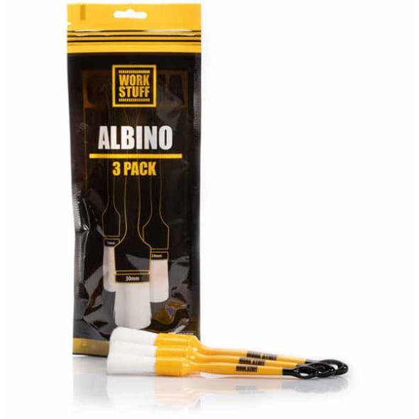 Sada detailingových štětců Detailing Brush Albino 3-pack - jemné na interiér Work Stuff