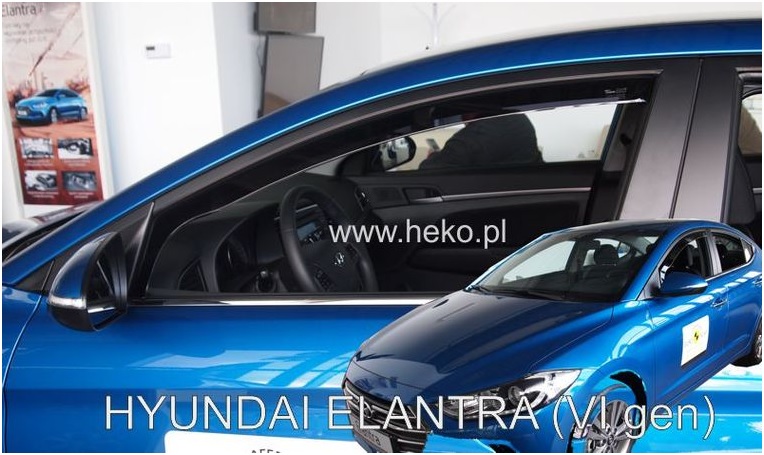 HEKO Ofuky oken - Hyundai Elantra VI r.v. 2016, přední