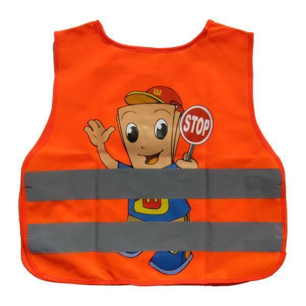 Reflexní vesta dětská, oranžová pro kluky do 12let