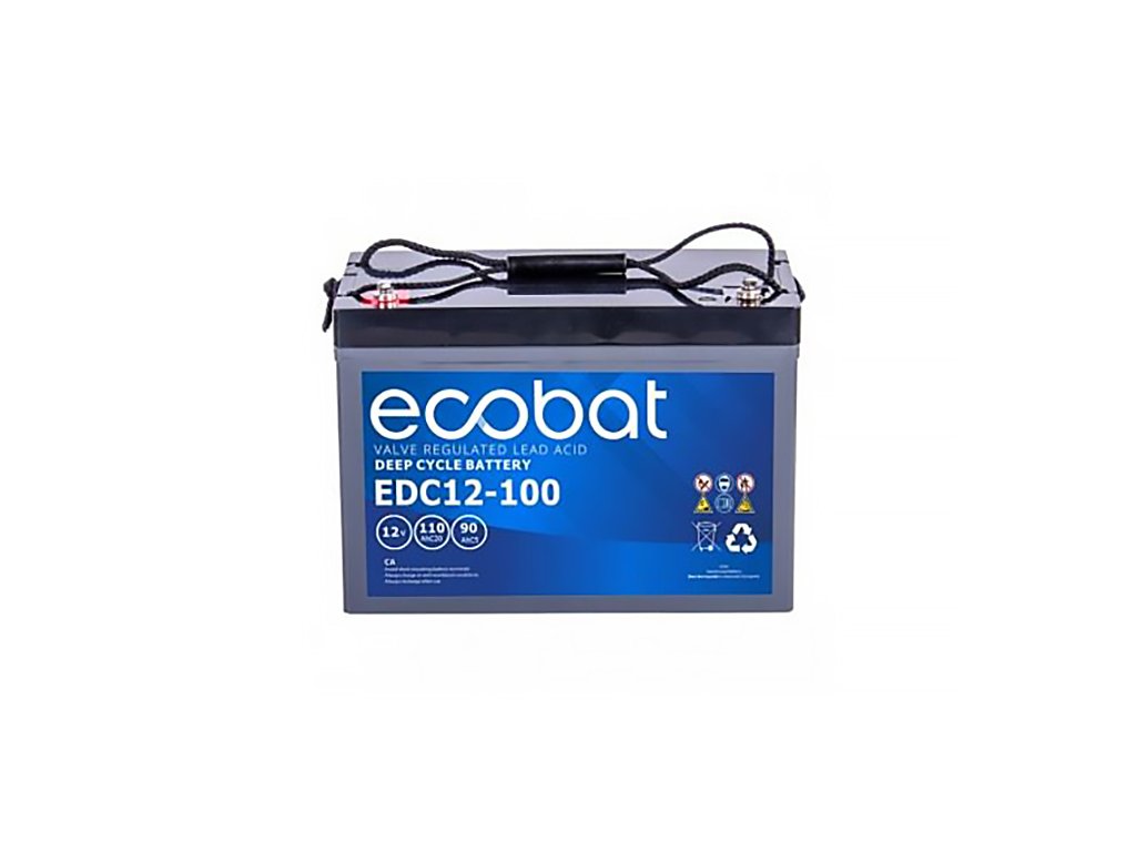 Trakční baterie ECOBAT EDC12-100, 110Ah, 12V