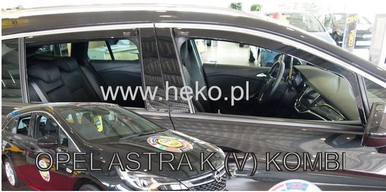 HEKO Ofuky oken - Opel Astra V K Sports Tourer r.v. 2015 (+zadní)