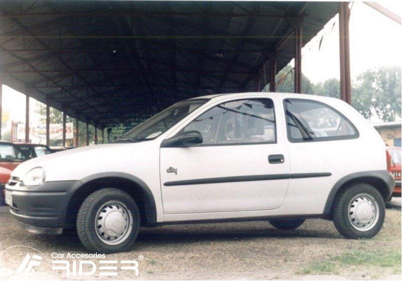 RIDER Lišty dveří Opel Corsa (B) r.v. 1993-2000 (3 dveře)