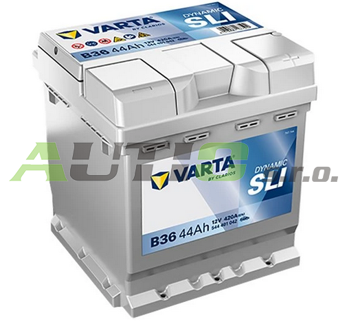 Autobaterie VARTA DYNAMIC SLI 44Ah 12V 420A B36 AUTIO
