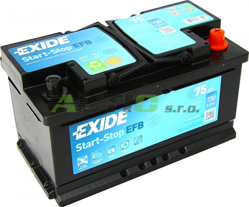 Autobaterie EXIDE START-STOP EFB 75Ah 12V 730A | AUTIO