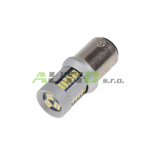 LED BAZ15d (dvouvlákno) bílá, 12-24V, 30LED/4014SMD | AUTIO