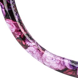 Potah volantu růžové květy 37-39cm