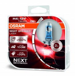 Autožárovky Osram H4 12V 60/55W NEXT GENERATION +150% 2ks