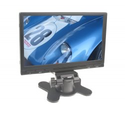 LCD monitor 7" do opěrky s IR vysílačem černý