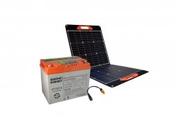 GOOWEI ENERGY set baterie OTD75 (75Ah, 12V) a přenosného solárního panelu 100W
