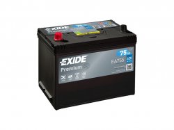 Autobaterie EXIDE Premium 75Ah 12V 630A L+