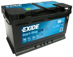 Autobaterie EXIDE START-STOP EFB 80Ah 12V 720A