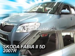 Ofuky oken - Škoda Fabia II 4D r.v. 2007-2014 (+zadní) htb